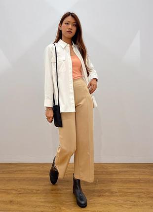 Эластичные прямые брюки xl uniqlo