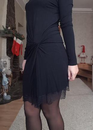 Черное фирменное платье intimissimi1 фото