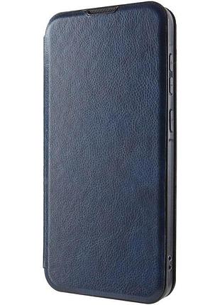 Кожаный чехол-книжка belora для xiaomi redmi 9a midnight blue