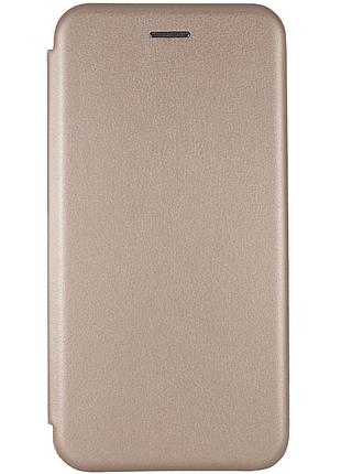 Кожаный чехол-книжка classy для xiaomi redmi 9c / 10a золотой