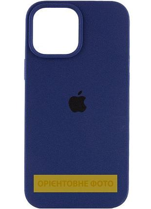Чехол silicone case full protective (aa) для apple iphone 16 (6.1") синий / deep navy