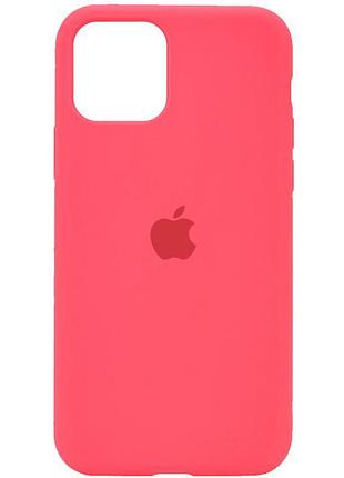 Чехол silicone case full protective (aa) для apple iphone 11 (6.1") арбузный / watermelon red