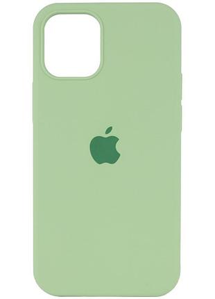 Чохол silicone case full protective (aa) для apple iphone 14 (6.1") м'ятний / mint