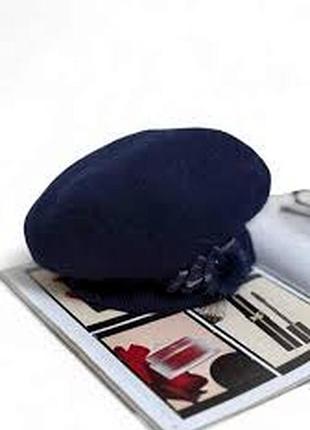 Берет жіночий чорний і синій