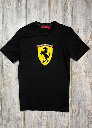 Оригінальна футболка ferrari чорна s