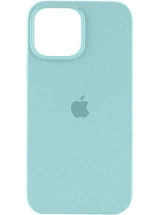 Чехол silicone case full protective (aa) для apple iphone 14 (6.1") бирюзовый / swimming pool