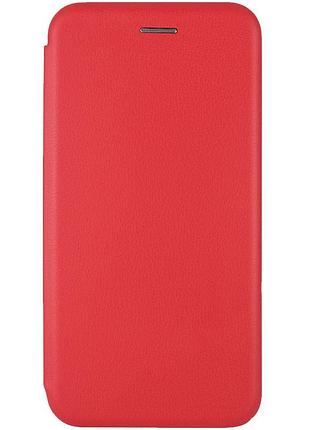 Шкіряний чохол-книжка classy для oppo a58 4g червоний