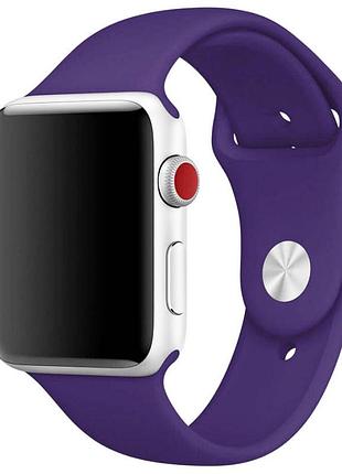 Силіконовий ремінець для apple watch sport band 42(ser.1-3)/44/45/46/49mm (s/m & m/l) 3pcs фіолетовий / amethyst