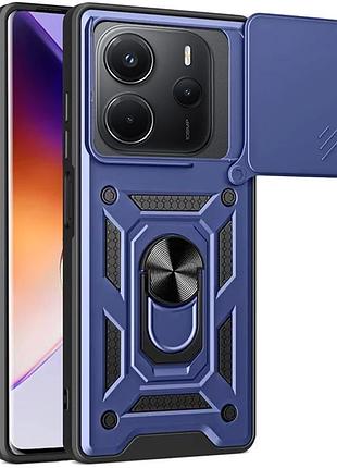 Чехол ummi camshield serge ring для xiaomi redmi note 14 4g (int. version) синий