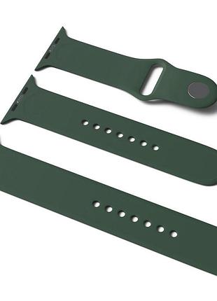 Силиконовый ремешок для apple watch sport band 42(ser.1-3)/44/45/46/49mm (s/m & m/l) 3pcs зеленый / army green