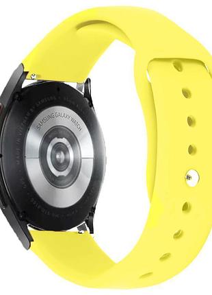 Силиконовый ремешок sport для smart watch 20mm желтый / bright yellow