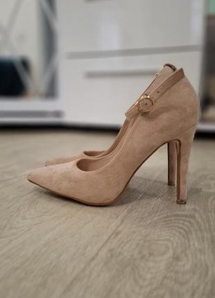 Туфли женские замшевые