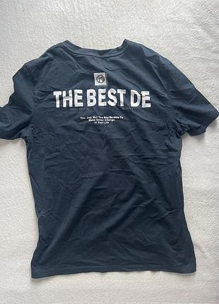 Футболка темно синя