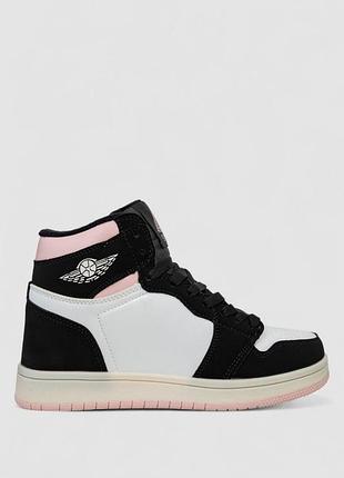 Кроссовки женские зимние на меху, цвет бело-розовый, 248rhb470