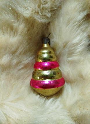 Ялинкова радянська іграшка скляна вінтаж срср