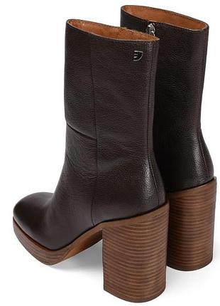 Женские кожаные сапоги ботинки на каблуке mioseppo langoya ankle boots - 38 - 24 см