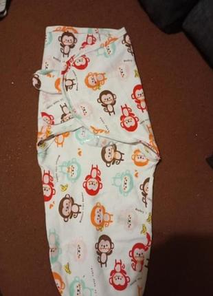 Пеленка на липучках,кокон пеленальный детский