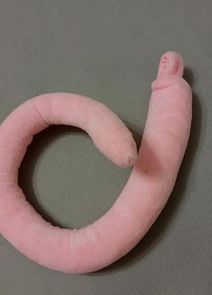 Хвост к карнавальному костюму свинка, поросёнок, розовый хвостик