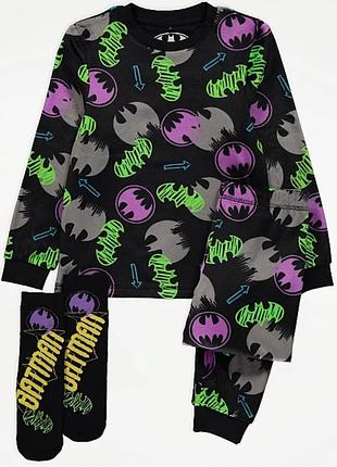 Фирменная флисовая пижама от george batman