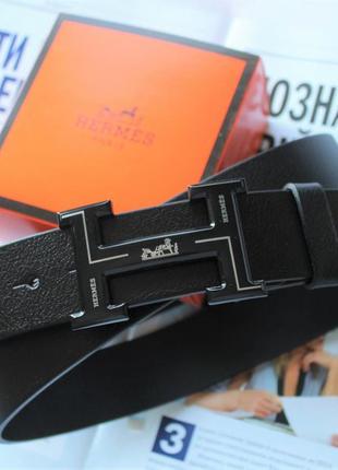 Мужской кожаный ремень для брюк