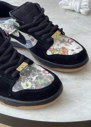 Кроссовки supreme x nike sb dunk low rammellzee 5