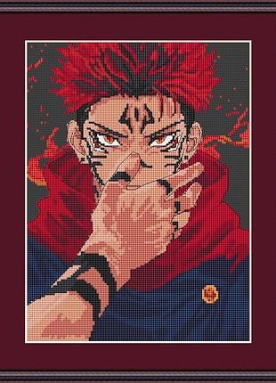 Схема для вишивки хрестиком по аніме магічна битва