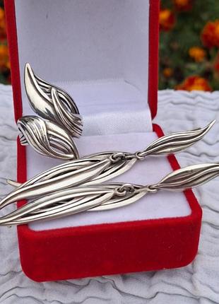 Серебряный комплект "чаровница"