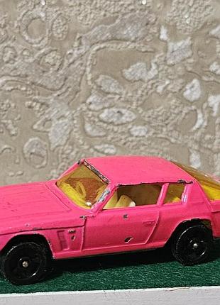 Винтажная моделька 1970 г. corgi rockets jensen interceptor pink.
