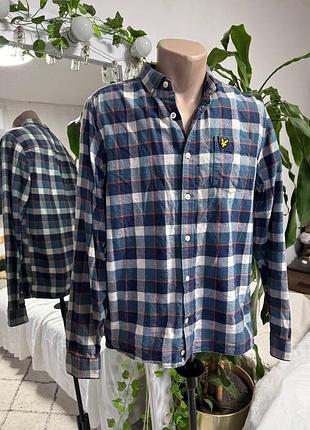 Чоловіча сорочка в клітинку, з довгим рукавом