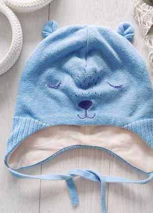 3,6 мес, шапка коттон на трикотажной подкладке lassie артикул: 25183