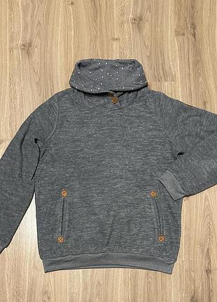 Жіноча флісова кофта, худі з високим коміром