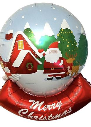 Фольгована куля кришталева куля червона 64х50 см
