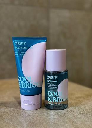 Подарочный набор миниатюр cool & bright mini victoria's secret pink