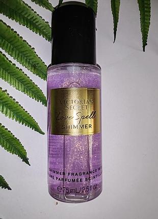 Мини мост, спрей с шиммером love spell victorias secret виктория сикрет оригинал