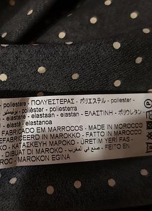 Чёрное платье в горошек zara 10