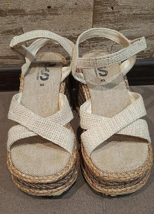 Эспадрильи на высокой танкетке с декором🌻🌻🌻