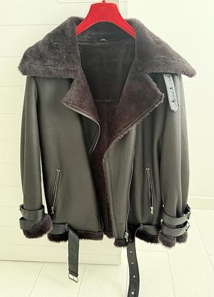 Натуральная дубленка косуха