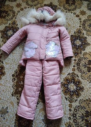 Зимовий комбінезон для дівчинки