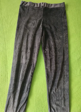 Лосини велюрові сірі, xxl