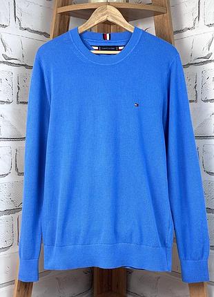 Чоловічий светр tommy hilfiger блакитний розмір м