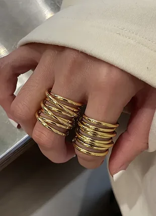 Золотое кольцо пружинка 💛