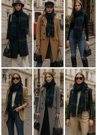 100% вовна шарф унісекс теплий шерстяний