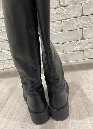 Чоботи zara натуральна шкіра 36 розмір