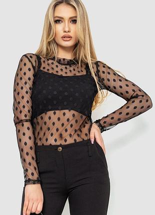 Боді, колір чорний