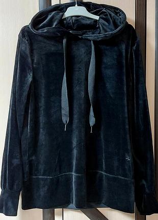 Светр велюровий з капюшоном