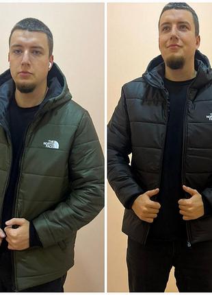 Демисезонная мужская куртка с капюшоном, большие размеры