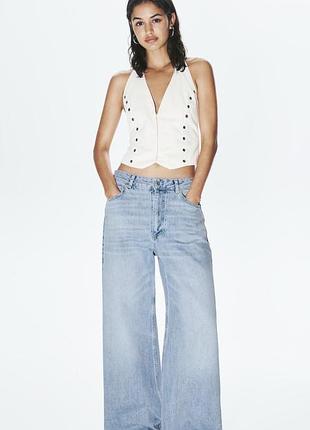 Мішкуваті джинси із середньою посадкою pull&bear