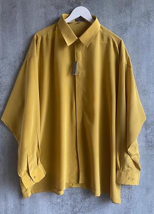 Вінтажна шовкова сорочка montage великого розміру