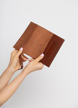 Кісет шкіряний коричневий edena