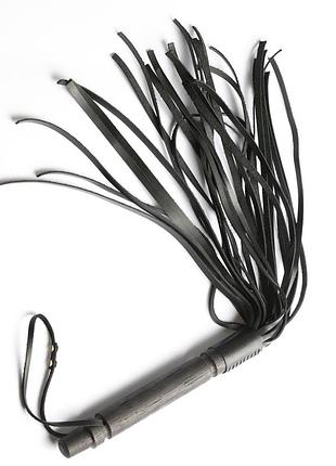 Кожаный флоггер черный fl-5 edena